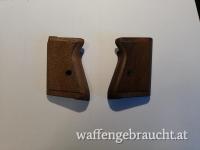 Fabrikneue Holzgriffschalen ( Nussbaum ) passend für Walther Pistole Mod. PPK  