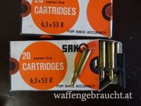 Sammlerpatrone LAPUA 6,3 x 53R - originale Schachtel mit 20 Schuss