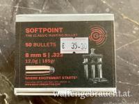 Geco Softpoint Geschosse im Kaliber 8mm/.323dia mit 12,0g/185gr