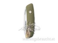 Swiza D05 Hunting Hirsch Olive Multifunktions-Taschenmesser