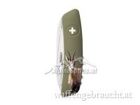Swiza D05 Hunting Alpengams Olive Multifunktions-Taschenmesser