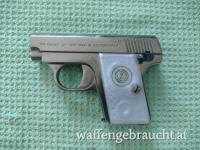 CZ Taschenpistole "Z" (ehem. "DUO", ehem. F. Dušek Opočno) verchromt Luxusmodell 6,35mm Browning (.25 Auto Colt Pistol) aus 1973