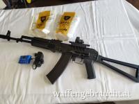 Airsoft a AK von Cyma,Akku,Montage,Ladestation,Red Dot,ck.6000 Schuss 6mm 1,6 J