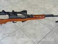 Sniper SKS 45 Nocinco aufgerüstet mit Zielfernrohr 3-9x50E und Zweibein Kal. 7,62x39 mm