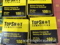 .223 TOPSHOT GGG Fiocchi Geco Sellier Bellot Hornady .223 Munition 5,56 neu 55gr  5.56 Patronen für Halbautomaten 