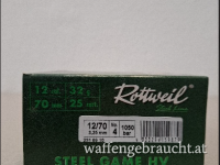 Rottweil Stahlschrotpatronen HV 12/70 3,25 mm 