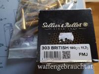 303 British S&B 180gn FMJ Fabriksmunition 80stk.