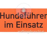 Autoschild mit Saugnapf "Hundeführer im Einsatz"