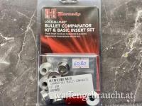 RESERVIERT! Hornady Bullet Comparator Kit und Basic Insert Set mit 7 Einsätzen für Messschieber