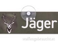 Autoschild mit Saugnapf Jäger