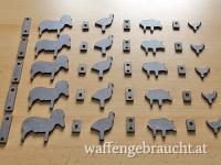 Silhouettefiguren für Luftgewehr und Luftpistole / Airgun Metallic Silhouette Target