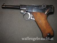 P 08 , Mauser ,  S42 1937 , Cal. 9mm Luger , nummerngleich , 