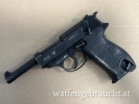 Pistole P38   svw45  mit Blechgriffschalen und BH Abnahmestempel 