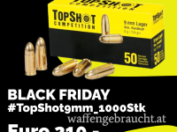 **Black Friday** TOPSHOT 9mm 1000 STK | www.waffen.shopping