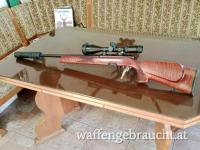 Steyr Mannlicher L im Kaliber .243Win mit Bauer 4-14x50, Absehen 4 und Leuchtpunkt sowie Schalldämpfer