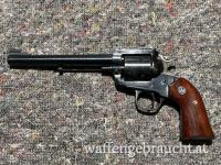 SA-Revolver Ruger New Model Blackhawk Bisley 1896 7,5 Zoll mit Werksgravur Kaliber . 357 Mag. 