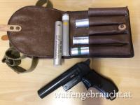 +++LEUCHTPISTOLE+++Sne 82+++Kal 4+++Tasche+Fallschirmpatronen+++NEUWERTIG