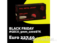 **Black Friday** GECO 9mm 124gr 1000 Stück | www.waffen.shopping