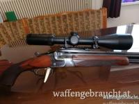 Bockbüchsflinte im Kaliber 8x57JR und 16/70 mit Bauer 3-12x50, Absehen 4 und Leuchtpunkt