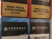 Zündhütchen Federal Small Pistol und Small Rifle