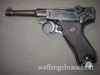 Mauser P08, Cal. 9mm Luger, weitgehend nummerngleich, VOPO, Ordonnanzpistole