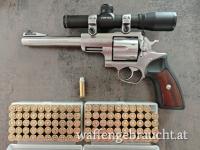 Ruger Super Redhawk 44 Magnum mit Zielfernrohr, original Box und Munition 