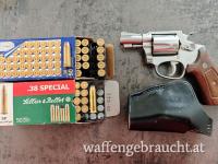 Rossi Stainless Revolver 38 Special mit Holster und Munition 