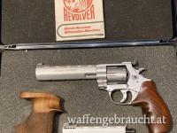 Revolver Weihrauch HW357 Target Trohpy Combat Match 6" .357 Mag.  mit Wechsellauf mit Kompensator