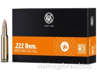 RWS Kal.222 Rem. MJ 3,4g/52gr 30Stk.